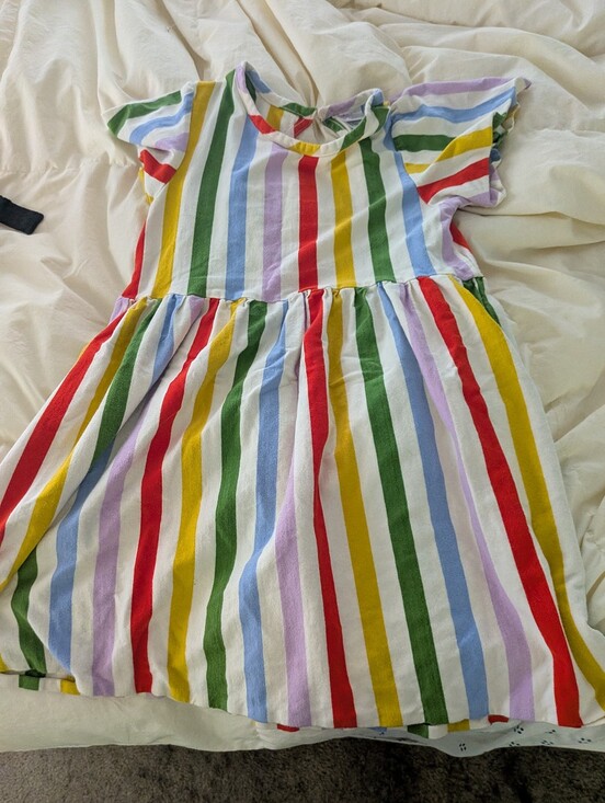 Hanna Andersson Other - Hanna Andersson Rainbow Stripe Dress Size 140